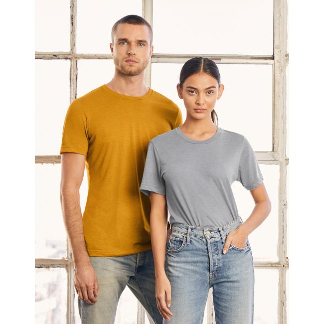 Unisex triblend short sleeve tee mustard triblend marimea 2xl