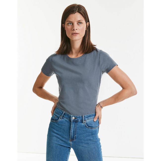 Ladies' pure organic heavy tee convoy grey marimea l