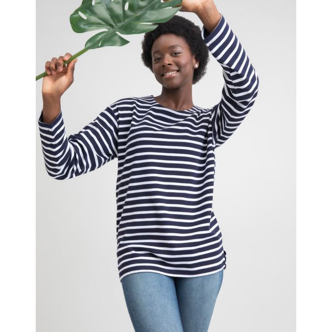 One breton top white/navy marimea xs