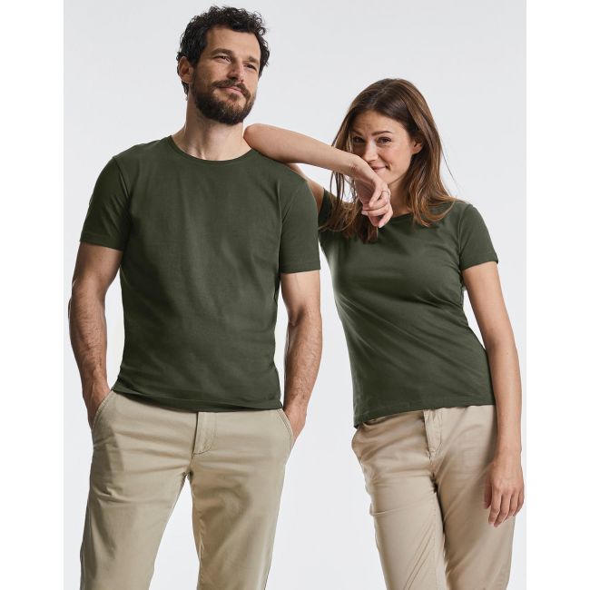 Ladies´ pure organic tee dark olive marimea s