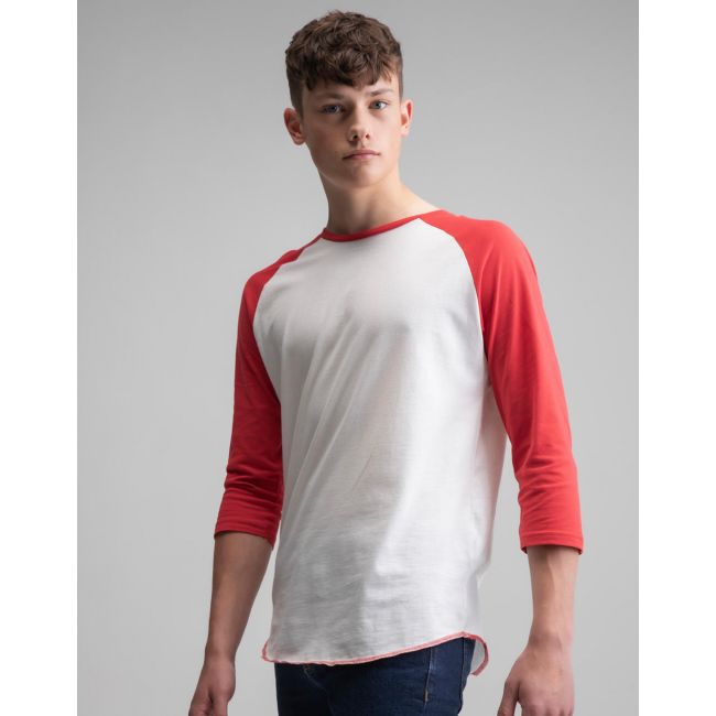 Superstar baseball t washed white/warm red marimea l