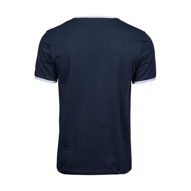 Ringer tee light blue/navy marimea xl