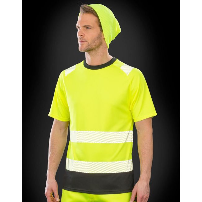 Recycled safety t-shirt fluorescent orange marimea l/xl