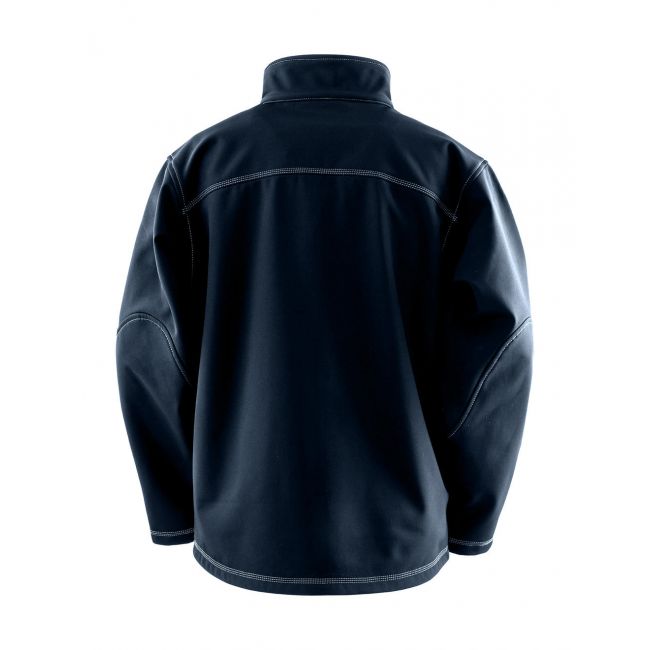 Men's treble stitch softshell black marimea 3xl