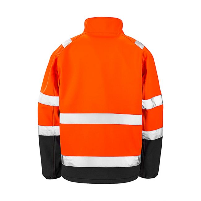 Printable safety softshell fluorescent orange/black marimea 4xl