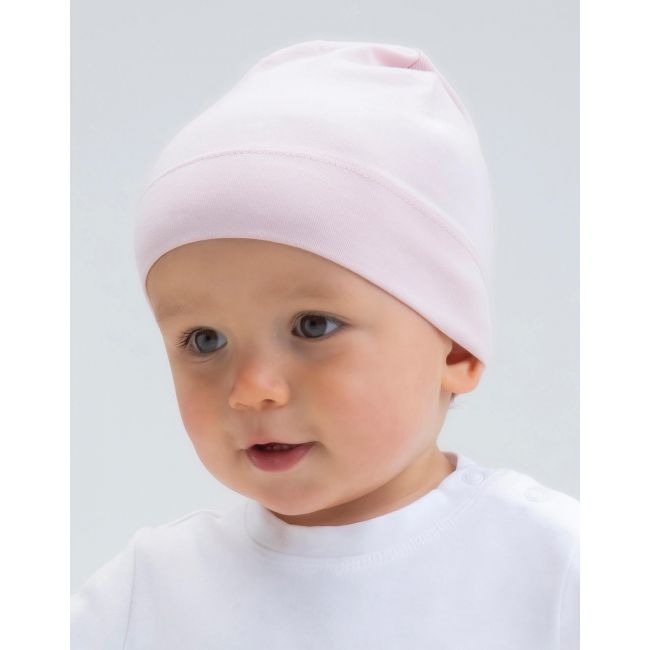 Baby hat heather grey melange marimea one size