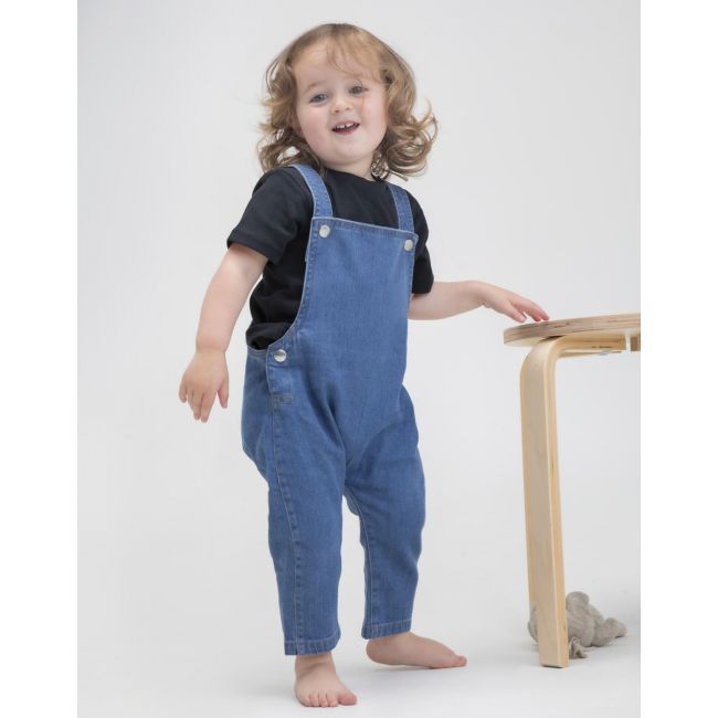 Baby rocks denim dungarees denim blue marimea 3-6