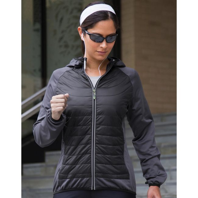 Women's zero gravity jacket  black/charcoal marimea 2xs