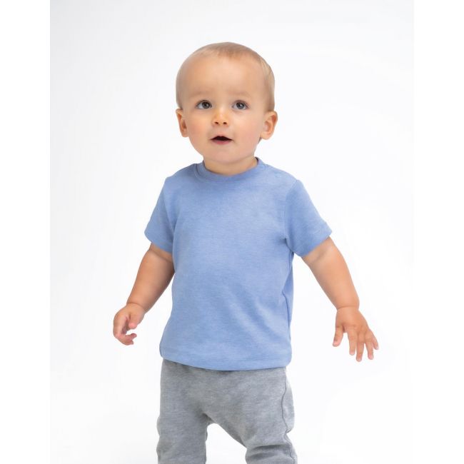 Baby t-shirt cobalt blue organic marimea 0-3
