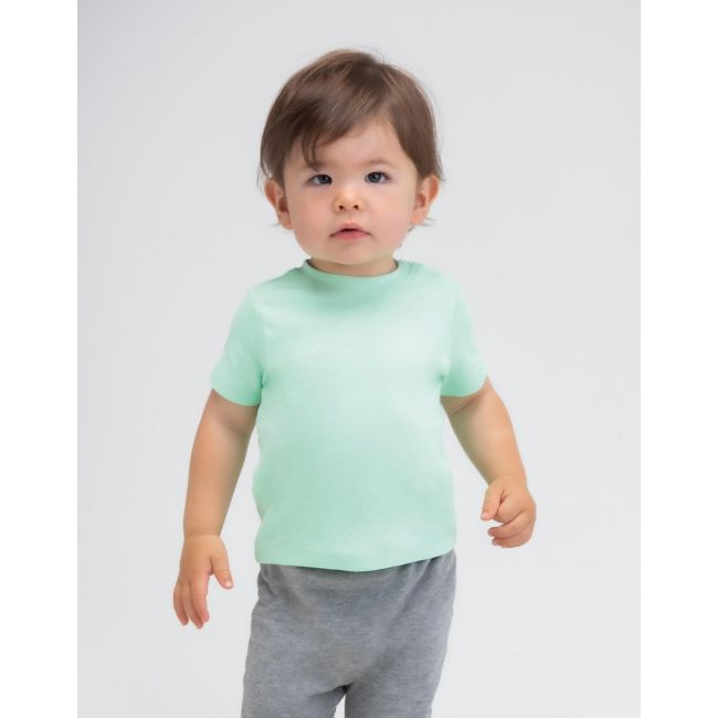 Baby t-shirt heather blue organic marimea 18-24