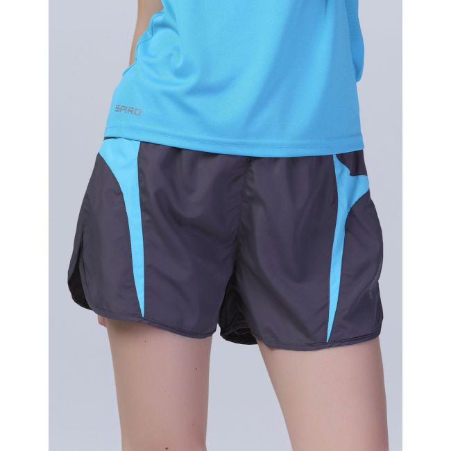 Unisex micro lite running shorts grey/lime marimea l