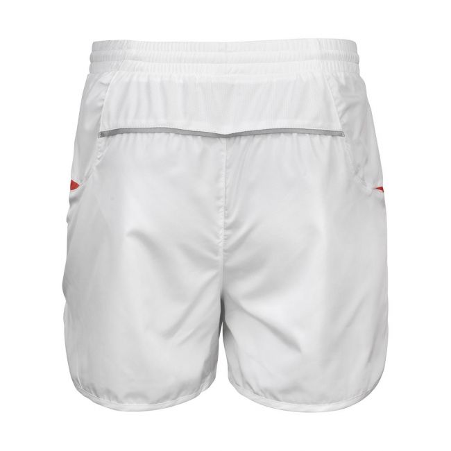 Unisex micro lite running shorts white/red marimea xs