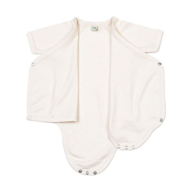 Baby kimono bodysuit organic natural marimea 3-6