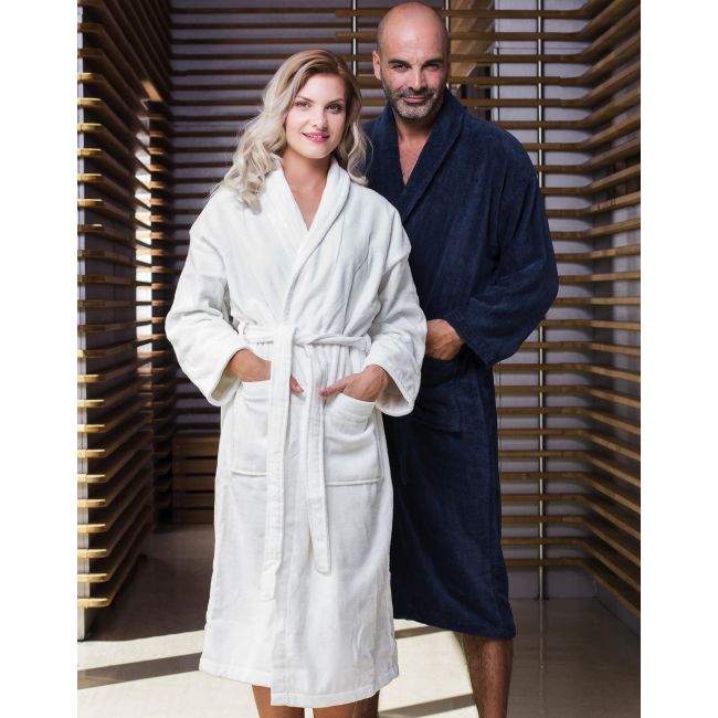 Como velours bath robe navy marimea xl