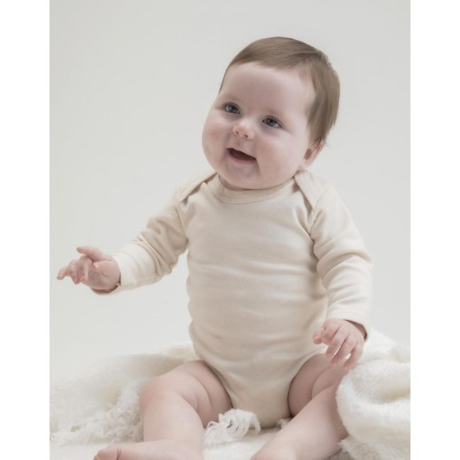 Baby long sleeve bodysuit powder pink marimea 12-18