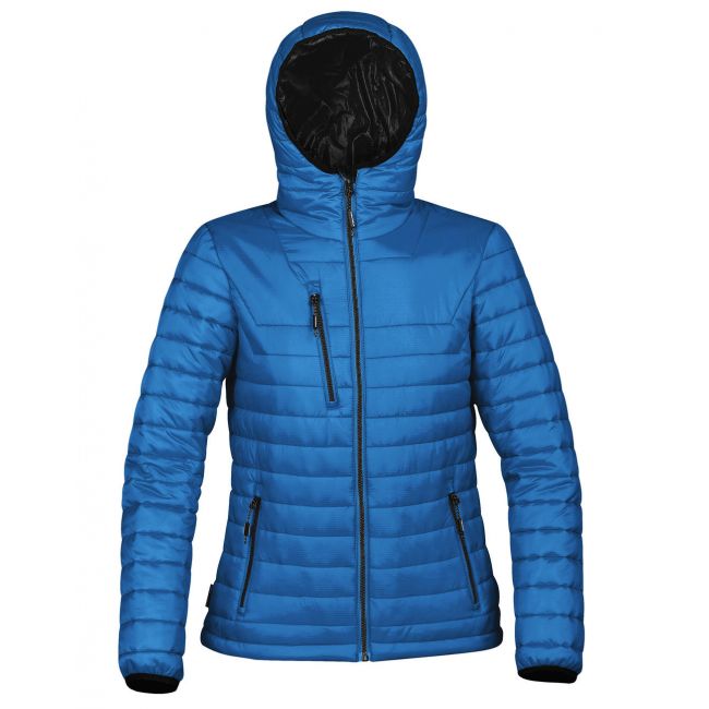 Women's gravity thermal jacket electric blue/black marimea l