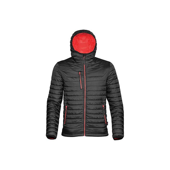 Gravity thermal jacket black/true red marimea xl