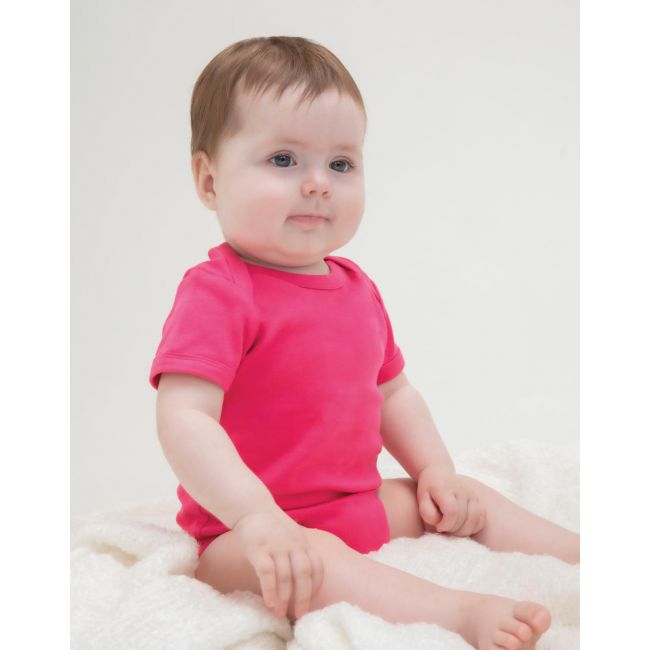 Baby bodysuit fuchsia organic marimea 3-6