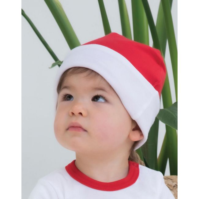 Baby reversible hat white/red marimea one size