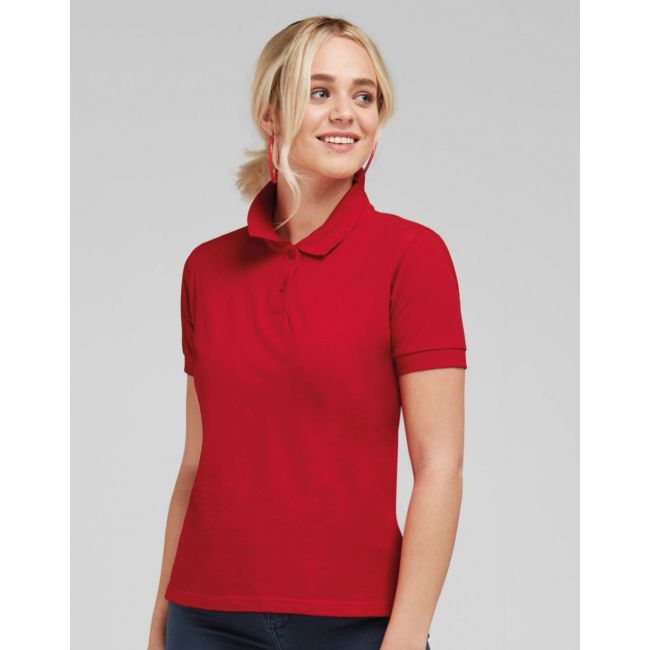 Ladies' cotton polo light oxford marimea l