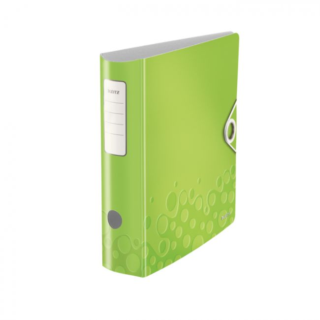 Biblioraft leitz active wow 180°, a4, 75 mm, polyfoam, verde metalizat