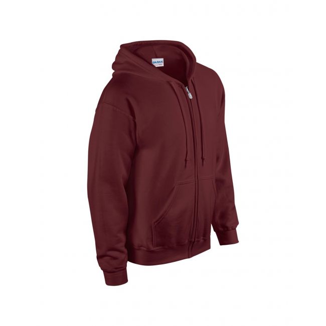 Heavy blend™ adult full zip hooded sweatshirt culoare maroon marimea 2xl