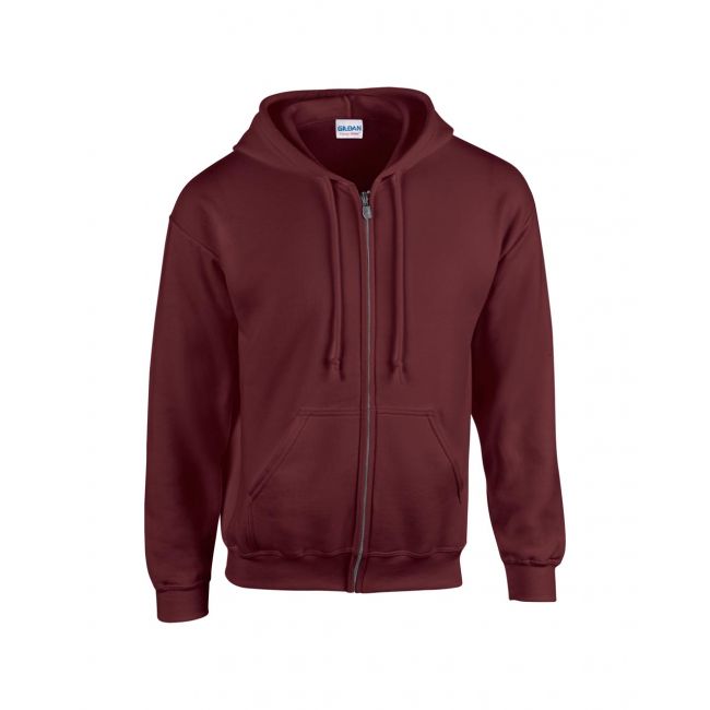 Heavy blend™ adult full zip hooded sweatshirt culoare maroon marimea m