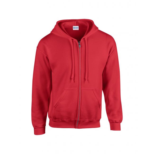 Heavy blend™ adult full zip hooded sweatshirt culoare red marimea s