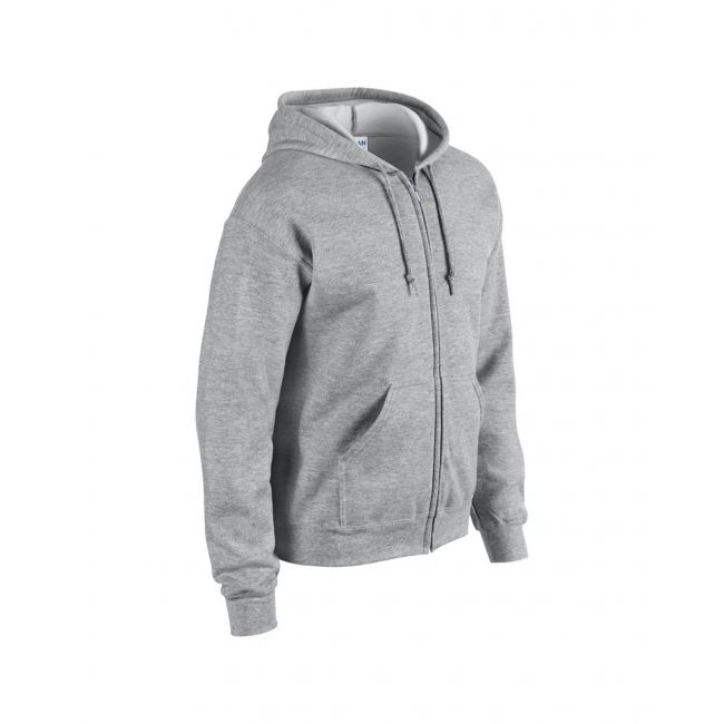 Heavy blend™ adult full zip hooded sweatshirt culoare sport grey marimea s