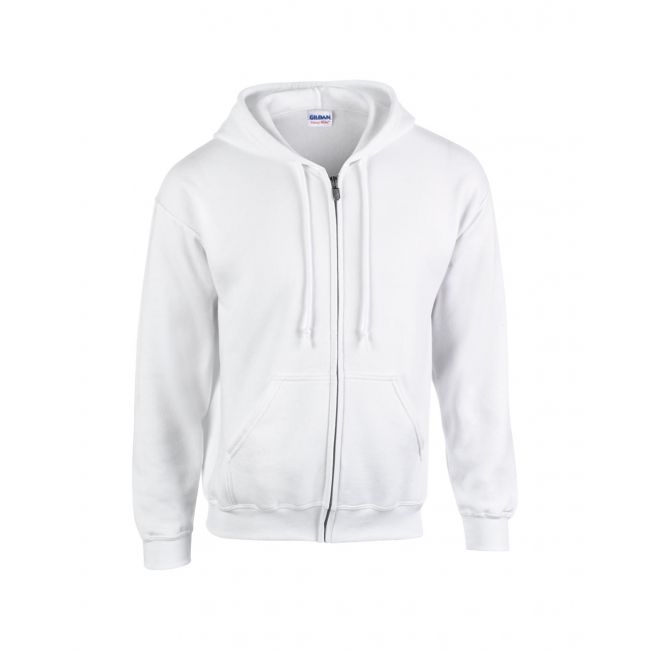 Heavy blend™ adult full zip hooded sweatshirt culoare white marimea m