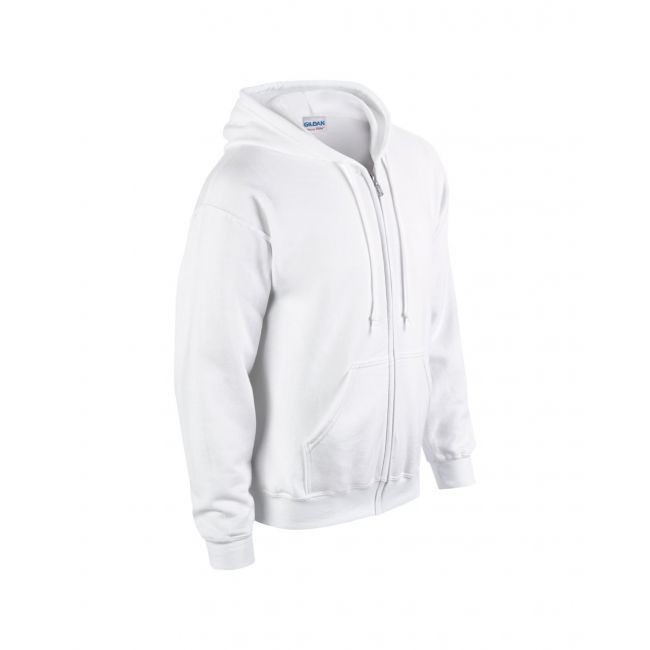 Heavy blend™ adult full zip hooded sweatshirt culoare white marimea m