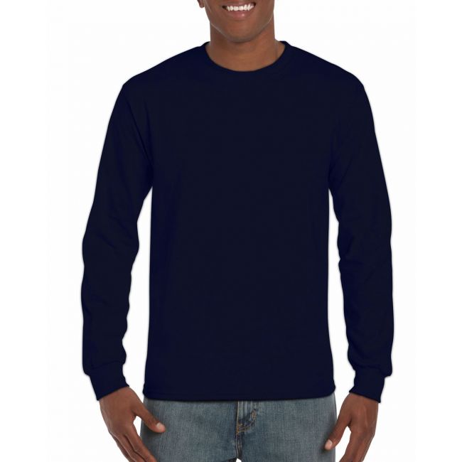 Ultra cotton™ adult long sleeve t-shirt culoare navy marimea xl