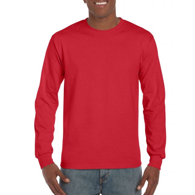 Ultra cotton™ adult long sleeve t-shirt culoare red marimea 3xl