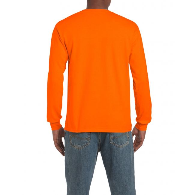 Ultra cotton™ adult long sleeve t-shirt culoare s.orange marimea xl