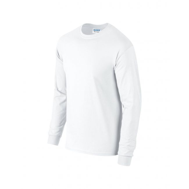 Ultra cotton™ adult long sleeve t-shirt culoare white marimea 2xl