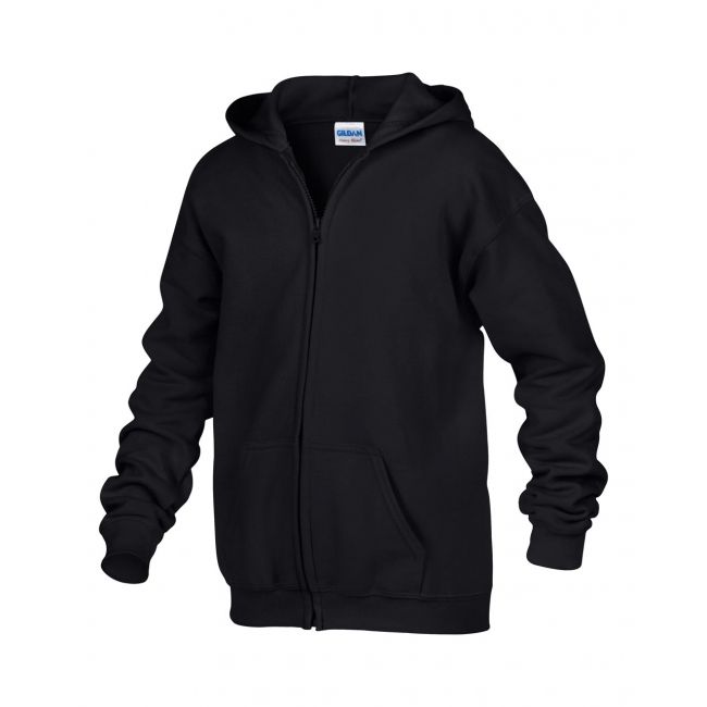 Heavy blend™ youth full zip hooded sweatshirt culoare black marimea m