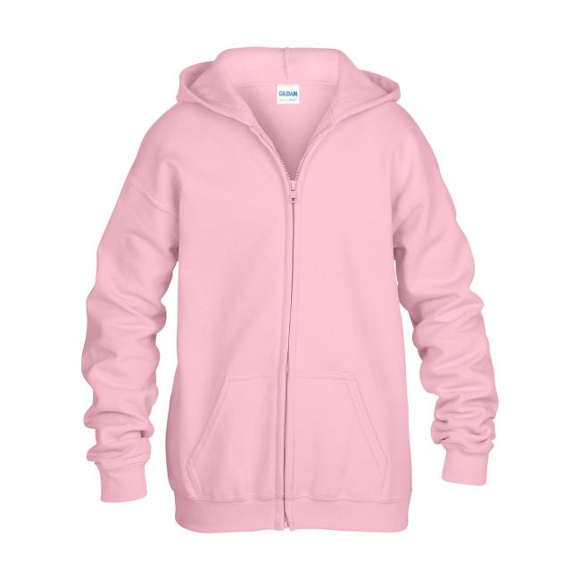 Heavy blend™ youth full zip hooded sweatshirt culoare light pink marimea xl