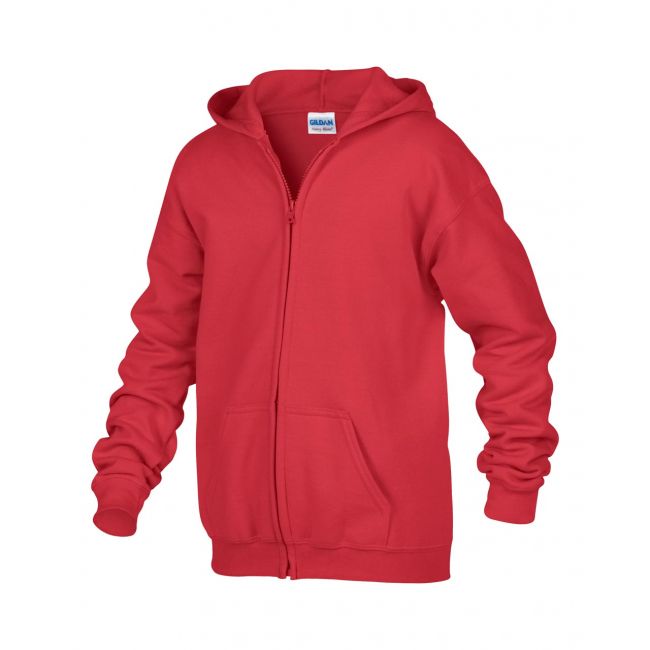 Heavy blend™ youth full zip hooded sweatshirt culoare red marimea l