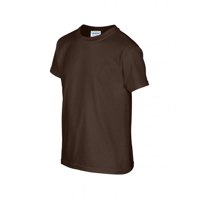 Heavy cotton™ youth t-shirt culoare dark chocolate marimea l