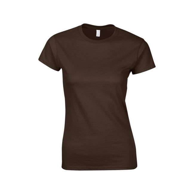 Softstyle® ladies' t-shirt culoare dark chocolate marimea l