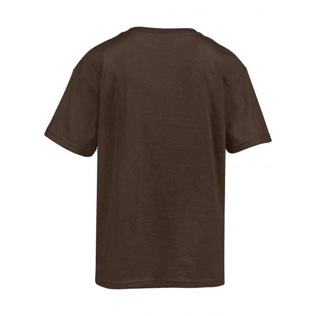 Softstyle® youth t-shirt culoare dark chocolate marimea m