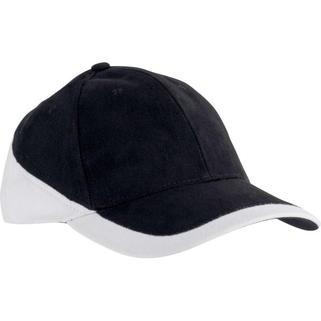 Racing - two-tone 6 panel cap culoare black/white marimea u