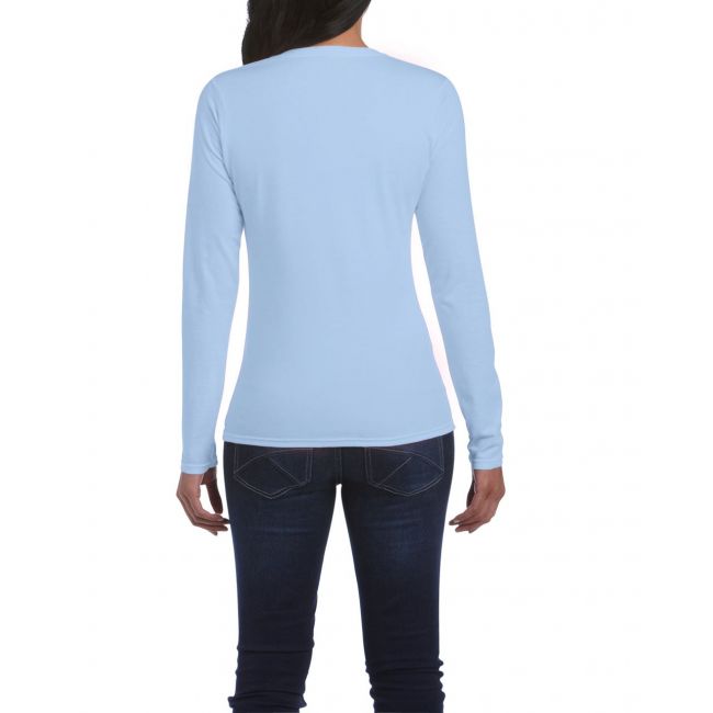 Softstyle® ladies' long sleeve t-shirt culoare light blue marimea 2xl