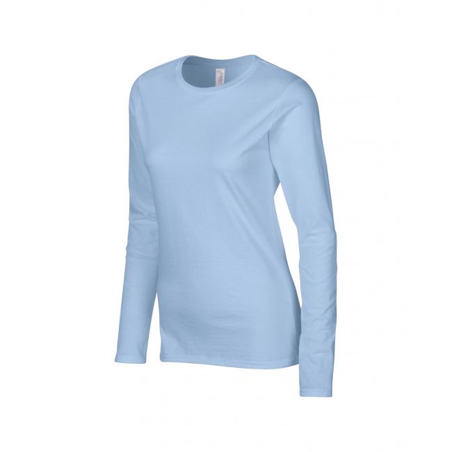 Softstyle® ladies' long sleeve t-shirt culoare light blue marimea 2xl