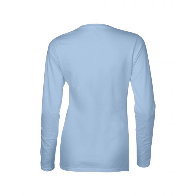 Softstyle® ladies' long sleeve t-shirt culoare light blue marimea xl