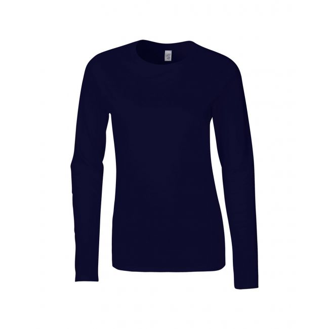 Softstyle® ladies' long sleeve t-shirt culoare navy marimea 2xl