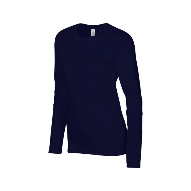 Softstyle® ladies' long sleeve t-shirt culoare navy marimea l