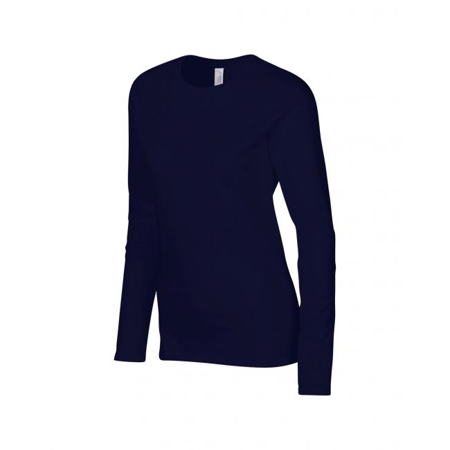 Softstyle® ladies' long sleeve t-shirt culoare navy marimea s