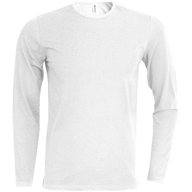 Helios - men's long sleeve crew neck t-shirt culoare white marimea 3xl