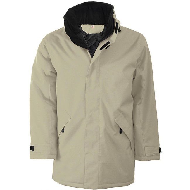 Quilted parka culoare beige marimea l